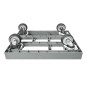 Preview: KISTENROLLER EASY 600x400 RAL 7037 grau